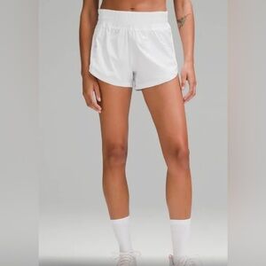 Lululemon 4in White Track That Short